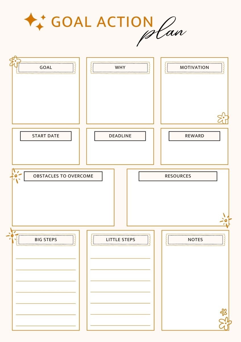 Cute Printable Goal Setting Worksheets For Kids
