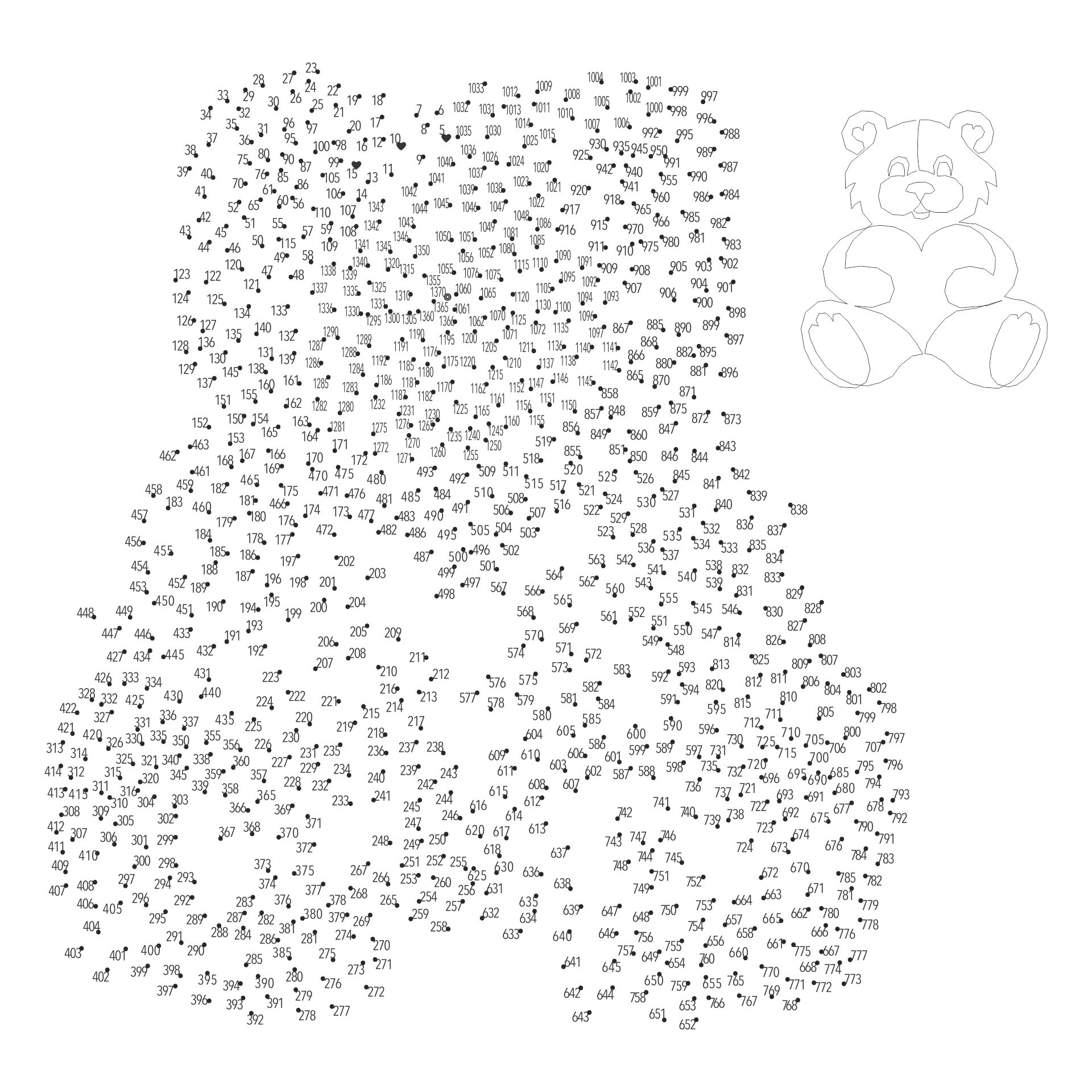 Dot To Dot Hard Free Printable Worksheets