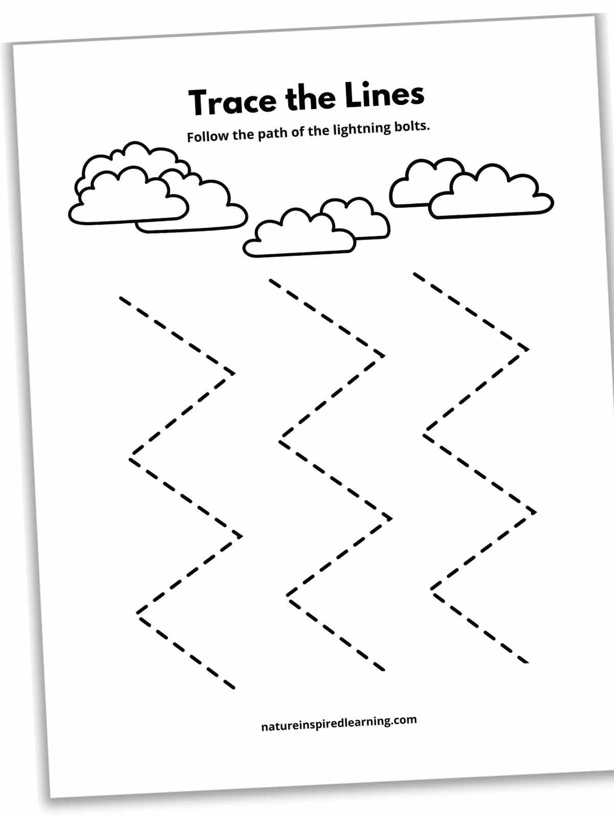 Find Free Printable Worksheets Of Tracing Lines