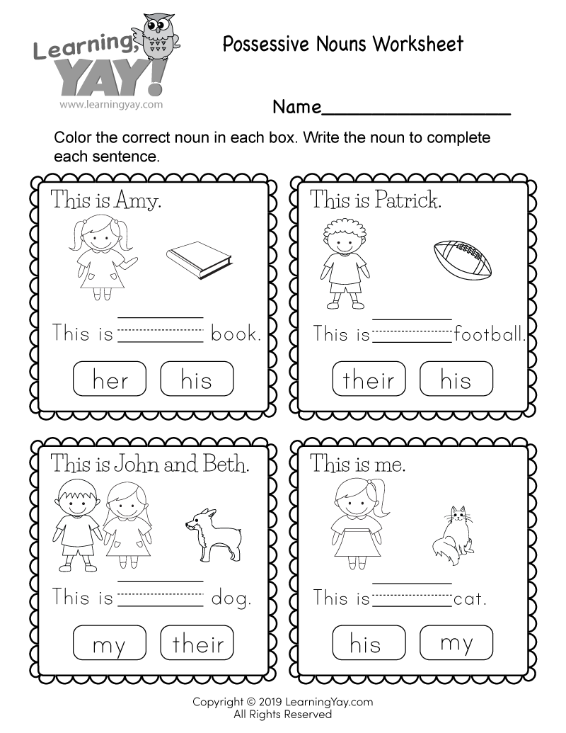 Activity Worksheets For Grade Printable