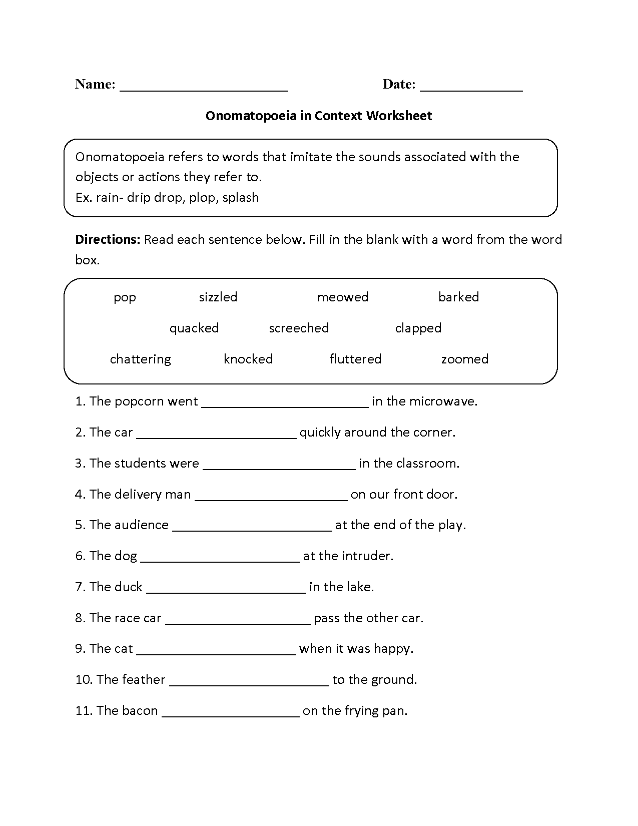 7Th Grade Ela Worksheets Printable