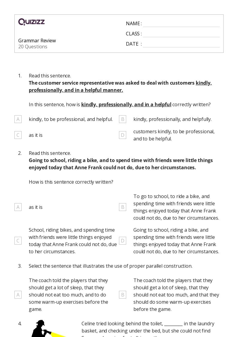 50 Grammar Worksheets For 9th Grade On Quizizz Free Printable Worksheets Library