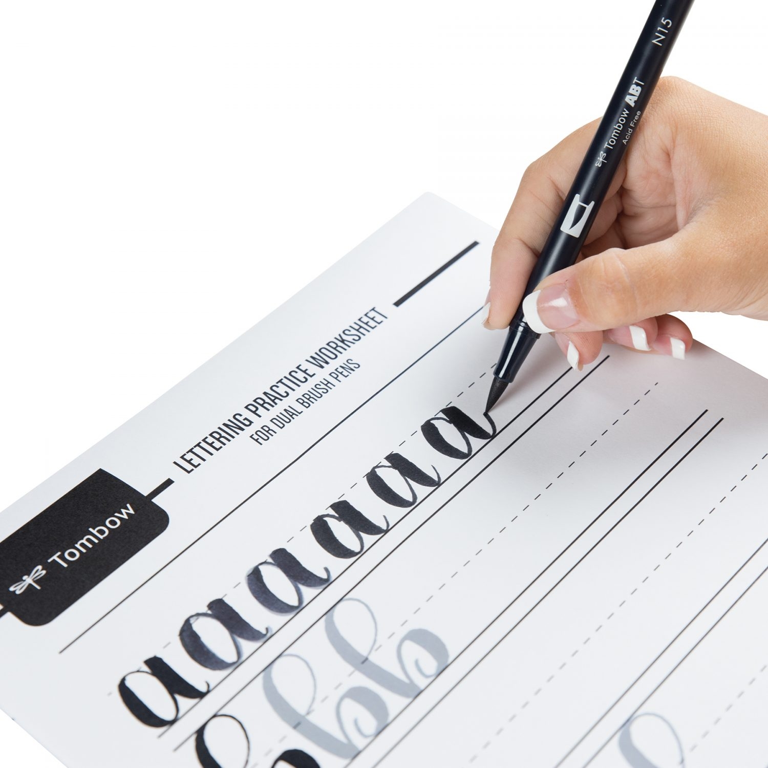 Brush Calligraphy Worksheets Free Printable