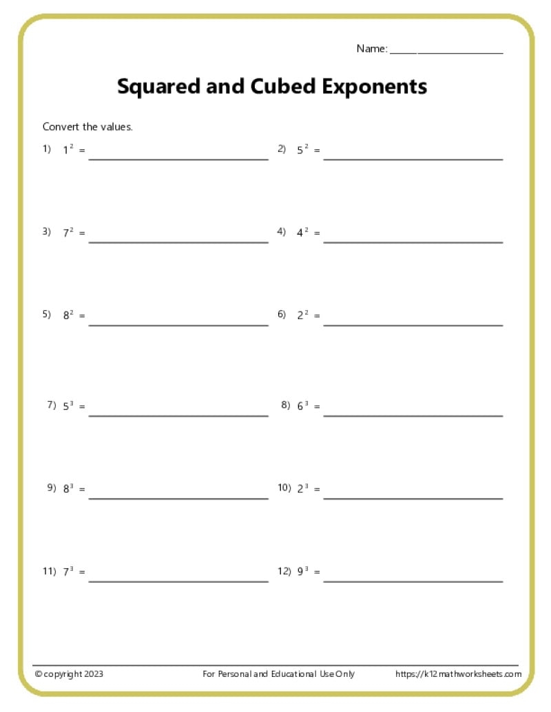 7Th Grade Pre Algebra Worksheets Printable