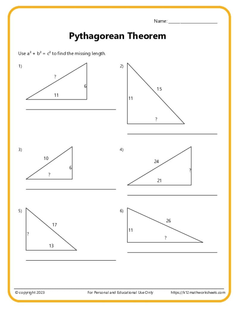 7Th Grade Geometry Printable Worksheets