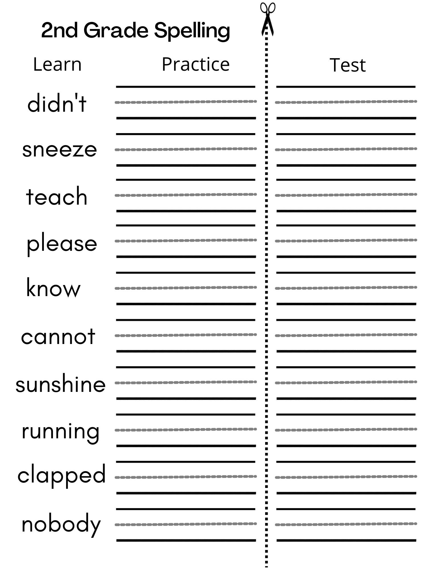 2Nd Grade Writing Worksheets Printable