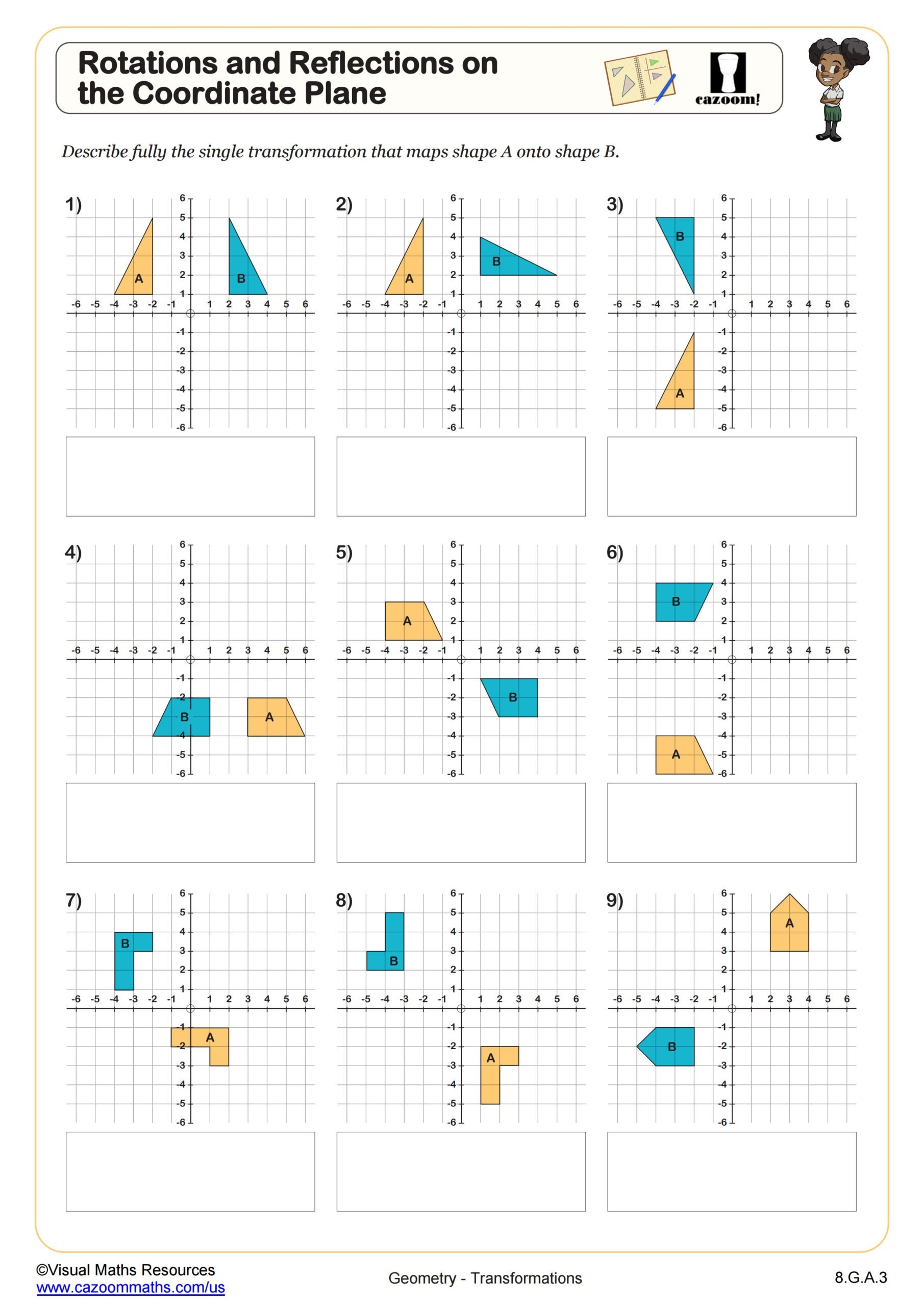 8Th Grade Math Common Core Printable Worksheets