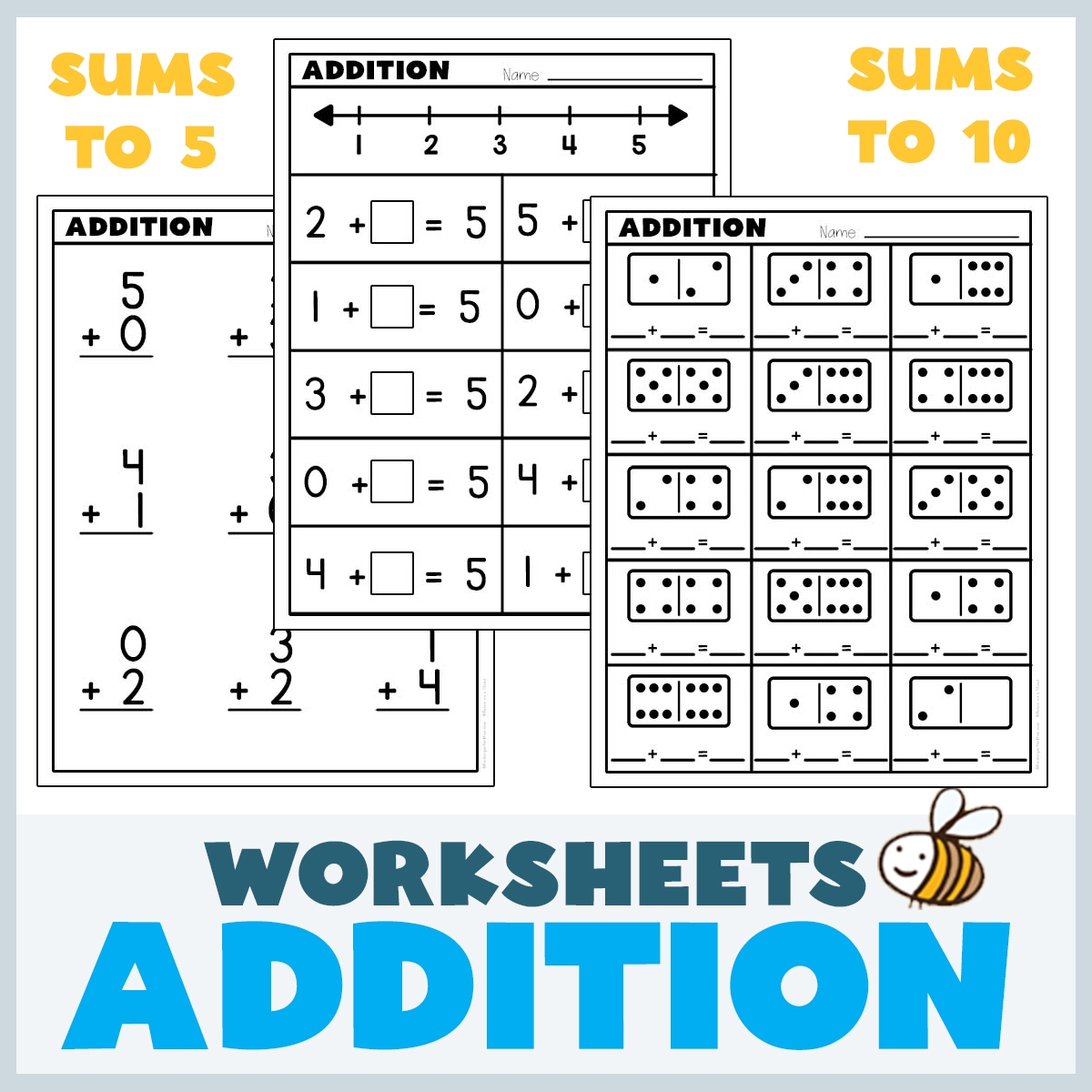 Addition Worksheets For Kindergarten Kindergarten Mom
