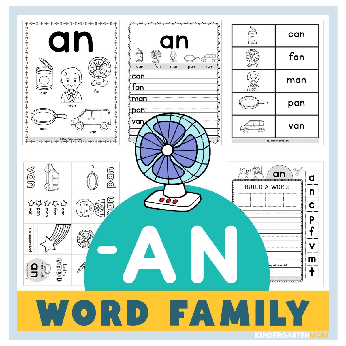 An Word Family Worksheets Printable