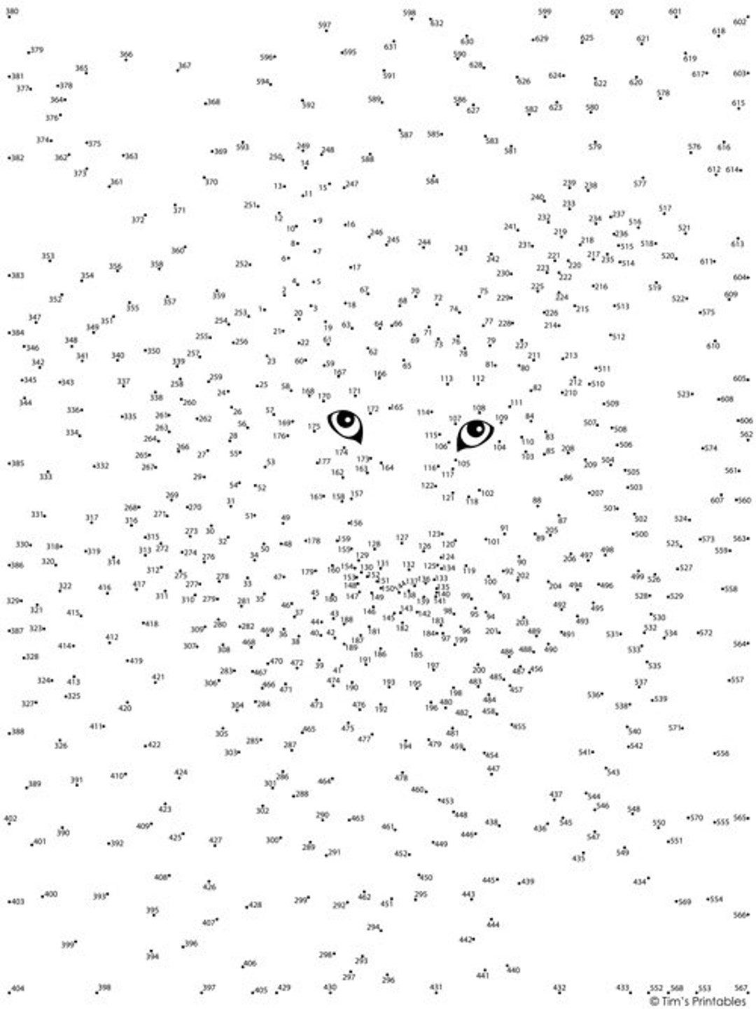 Animal Extreme Difficulty Dot to dot Connect The Dots Vol 1 PDF Etsy