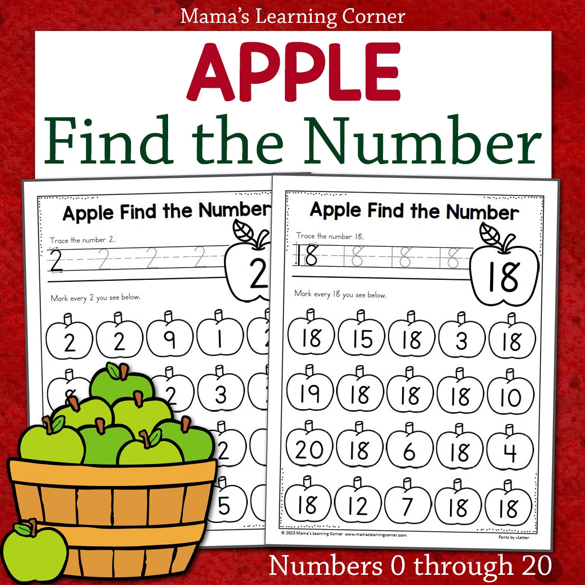 Find The Number Printable Worksheets