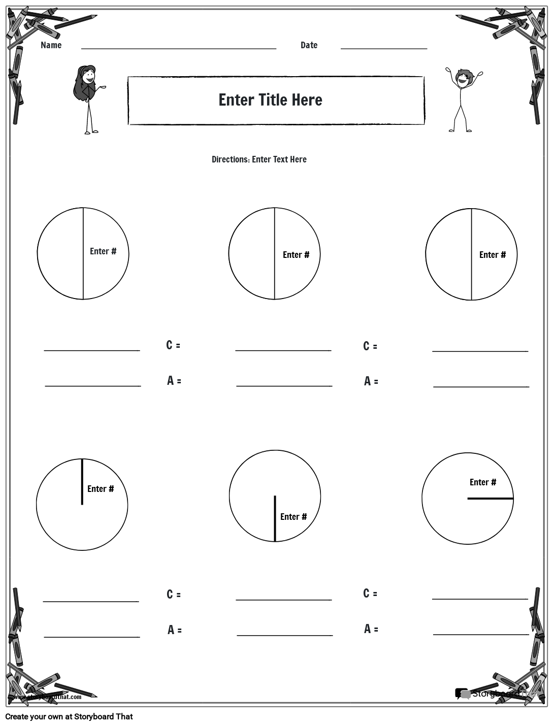 Circumference Of A Circle Printable Worksheets