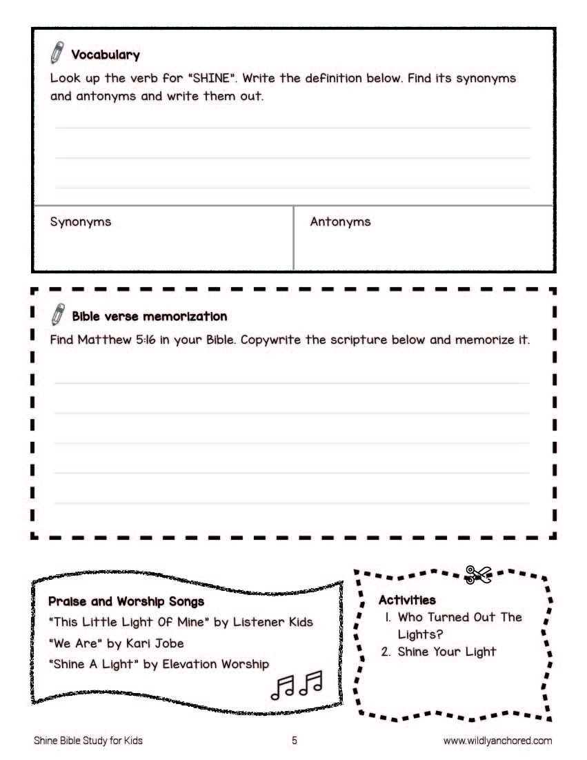 Bible Comprehension Worksheets Printable 5Th Grade