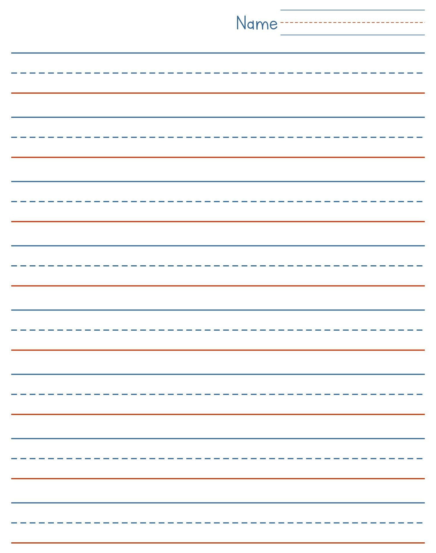 Blank Cursive Writing Printable Worksheets