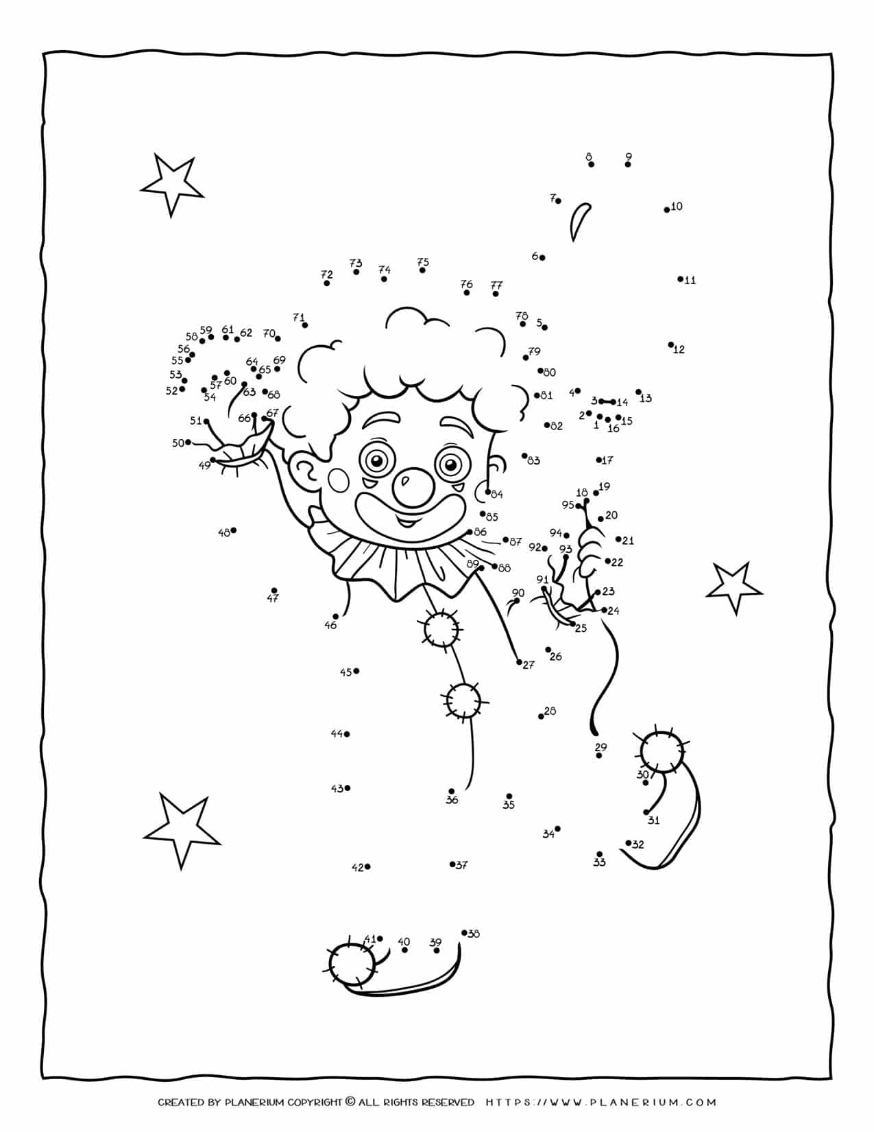 Clown Connect The Dots Planerium