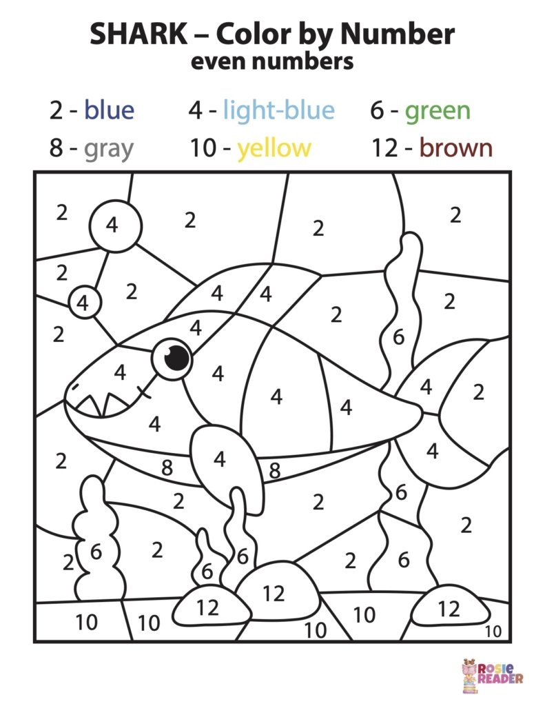 Color By Numbers Worksheets Printable