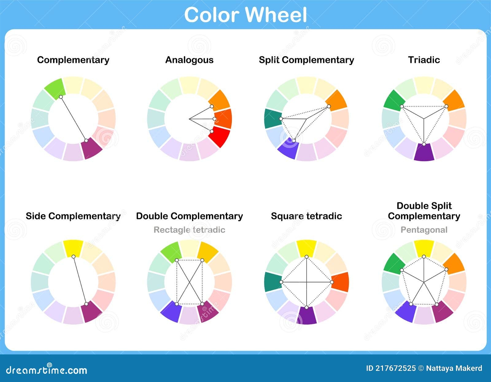 Color Wheel Printable Worksheets Split Complimentary
