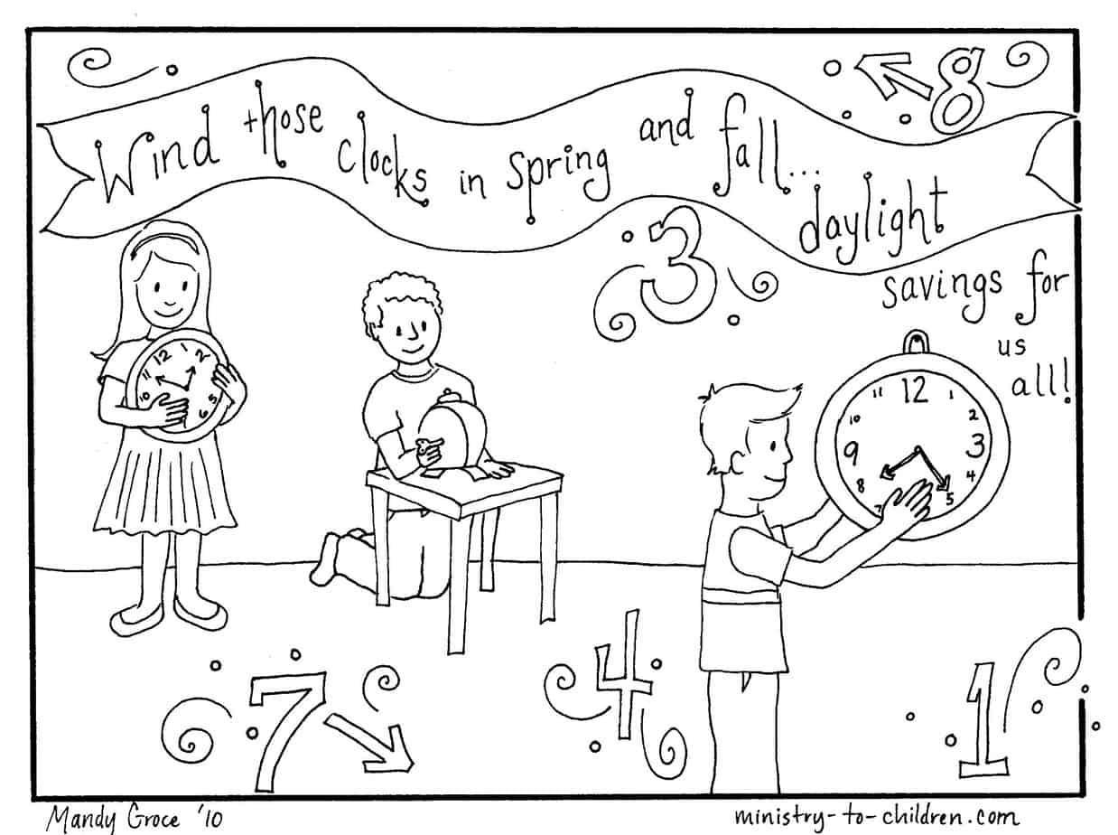 Daylight Savings Time Printable Worksheets