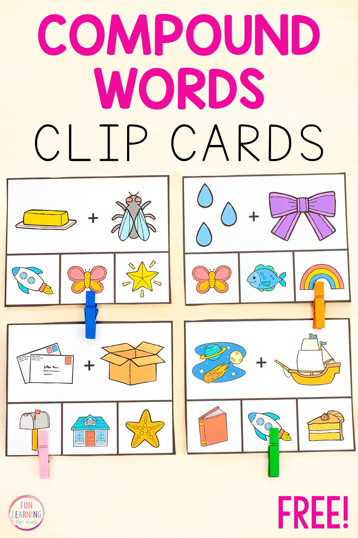 Compound Word Printable Worksheets Free For Preschoolers