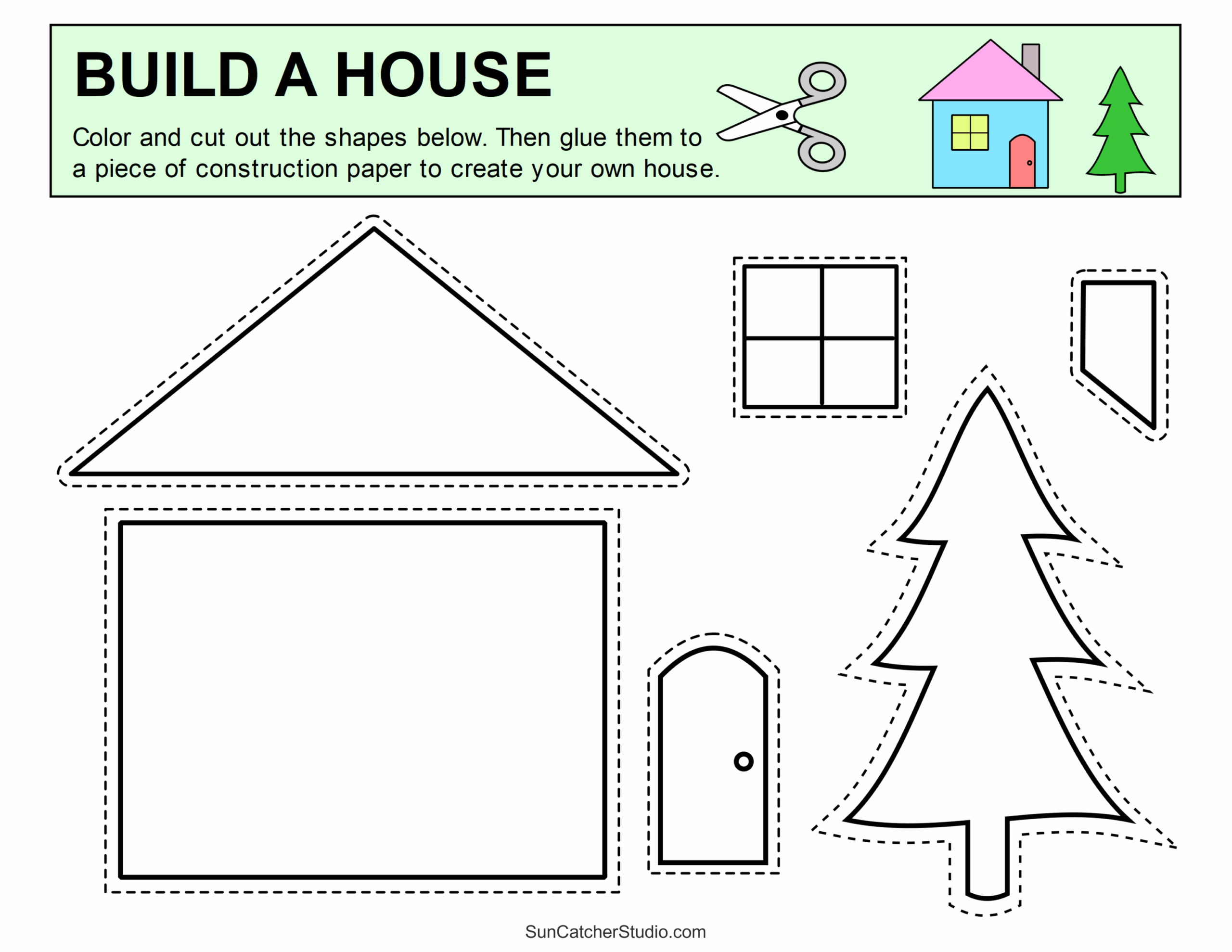 Cut And Paste Worksheets Printable Activities For Kids Free Printables Monograms Design Tools Patterns DIY Projects