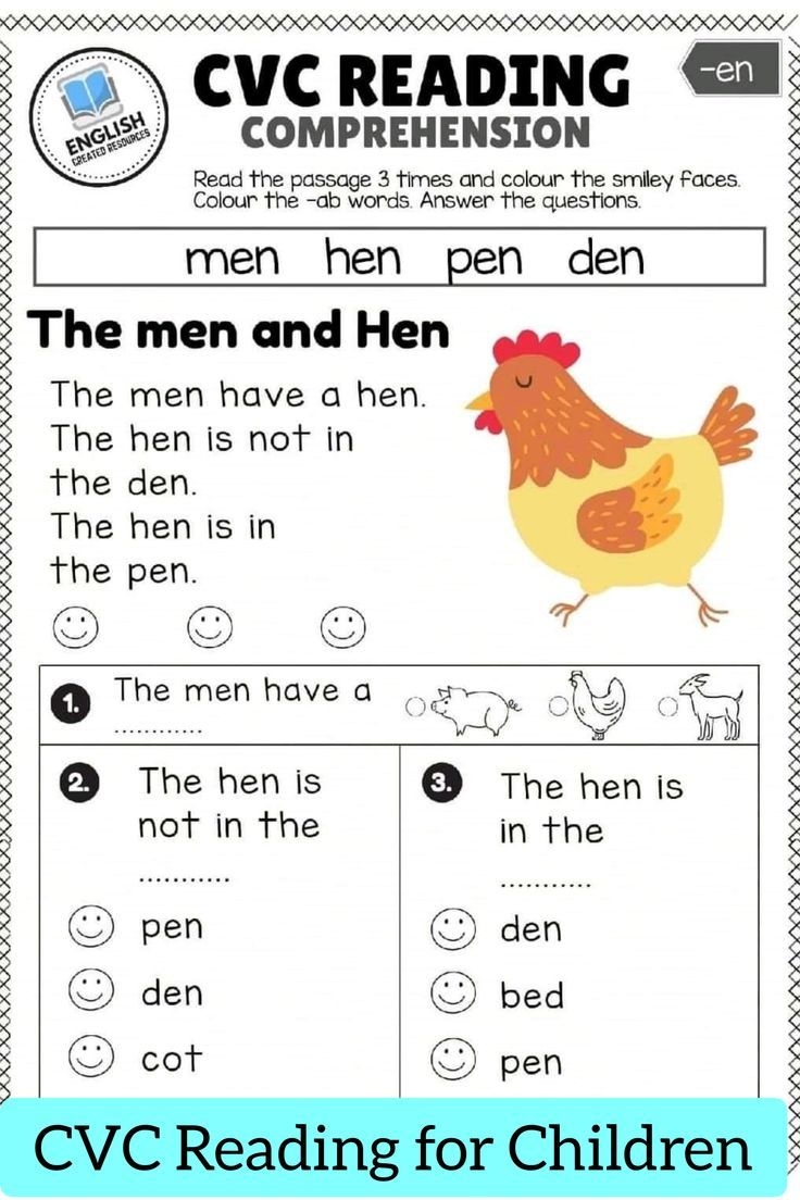 CVC Reading Comprehension