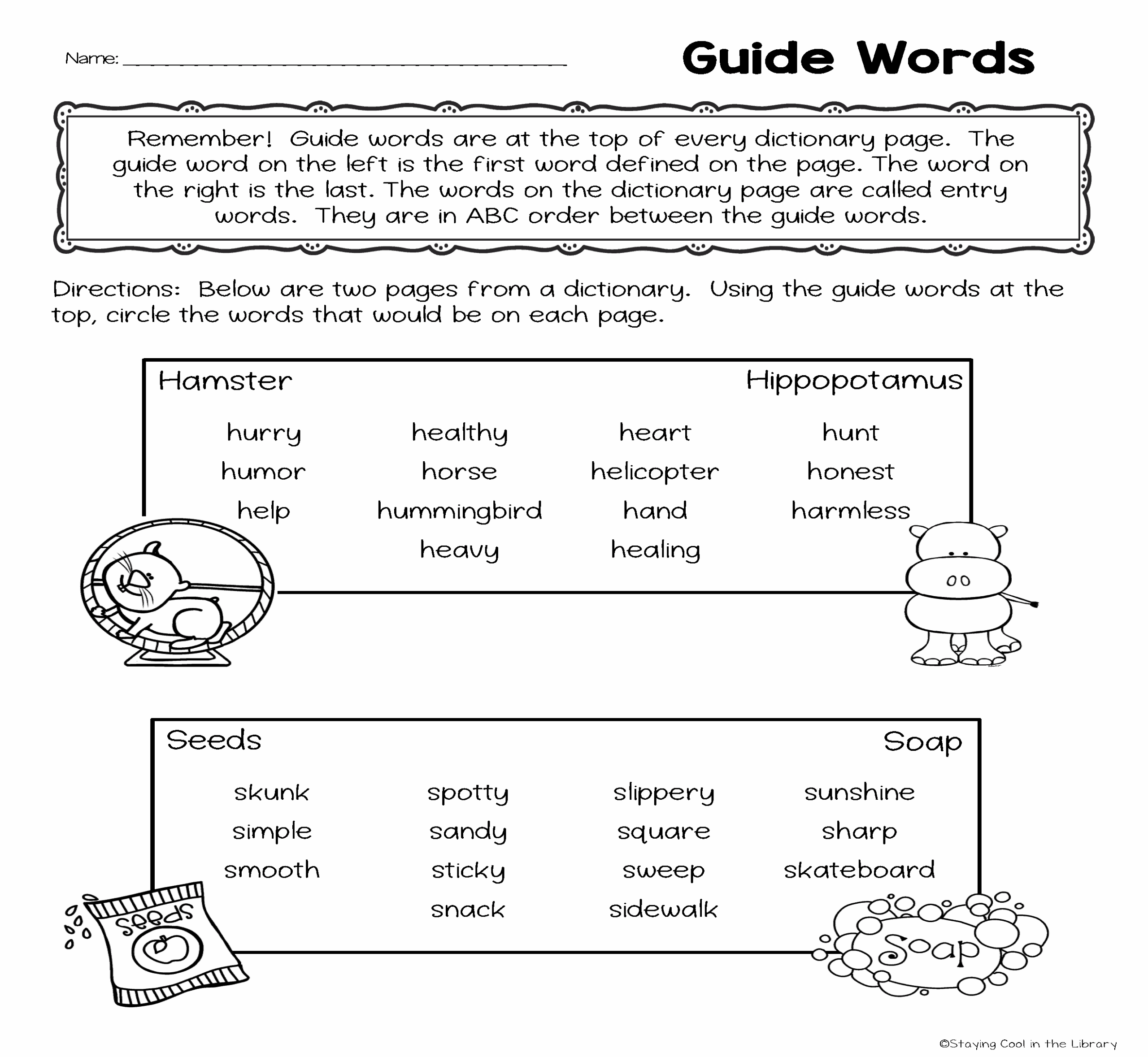 3Rd Grade Dictionary Skills Worksheets Printable