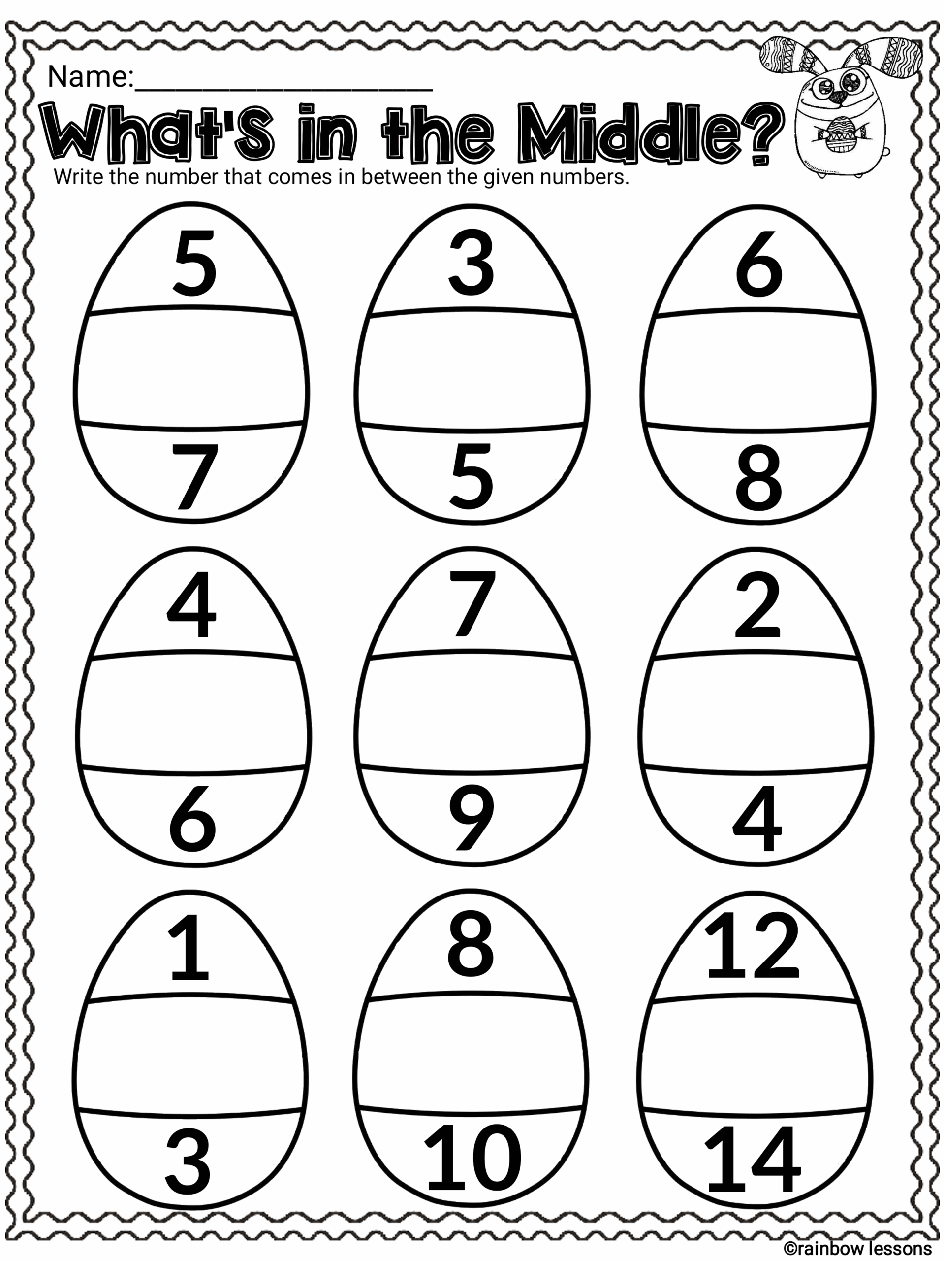 2Nd Grade Math Worksheets Easter Printable
