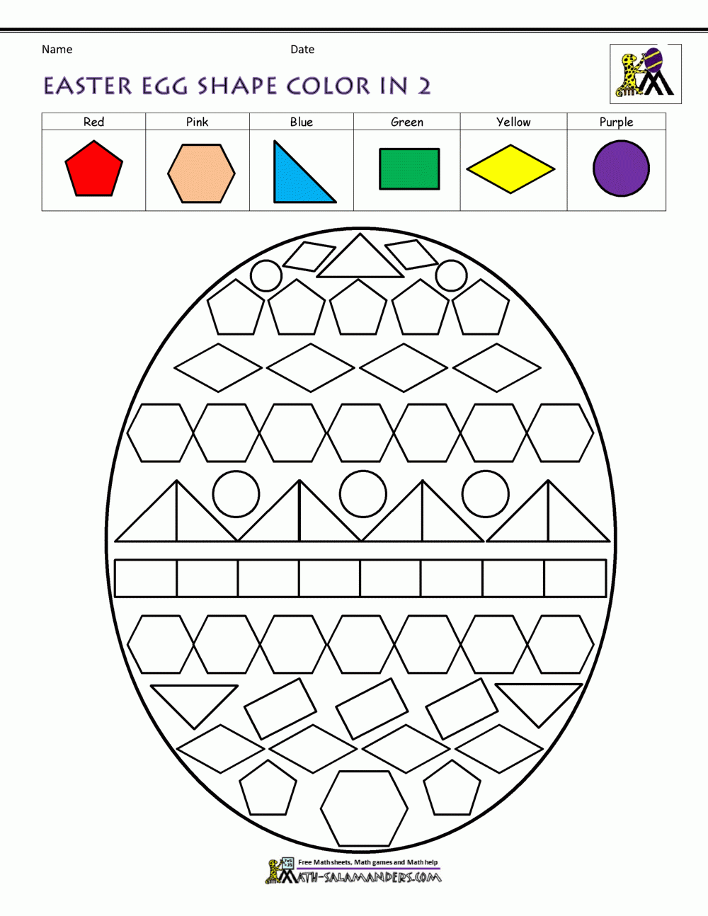 Easter Free Printable Worksheets For 1St Grade
