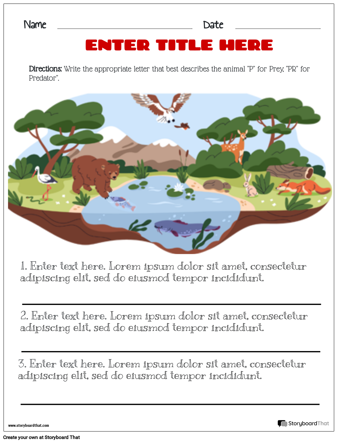 Ecology Worksheets High School Free Printable