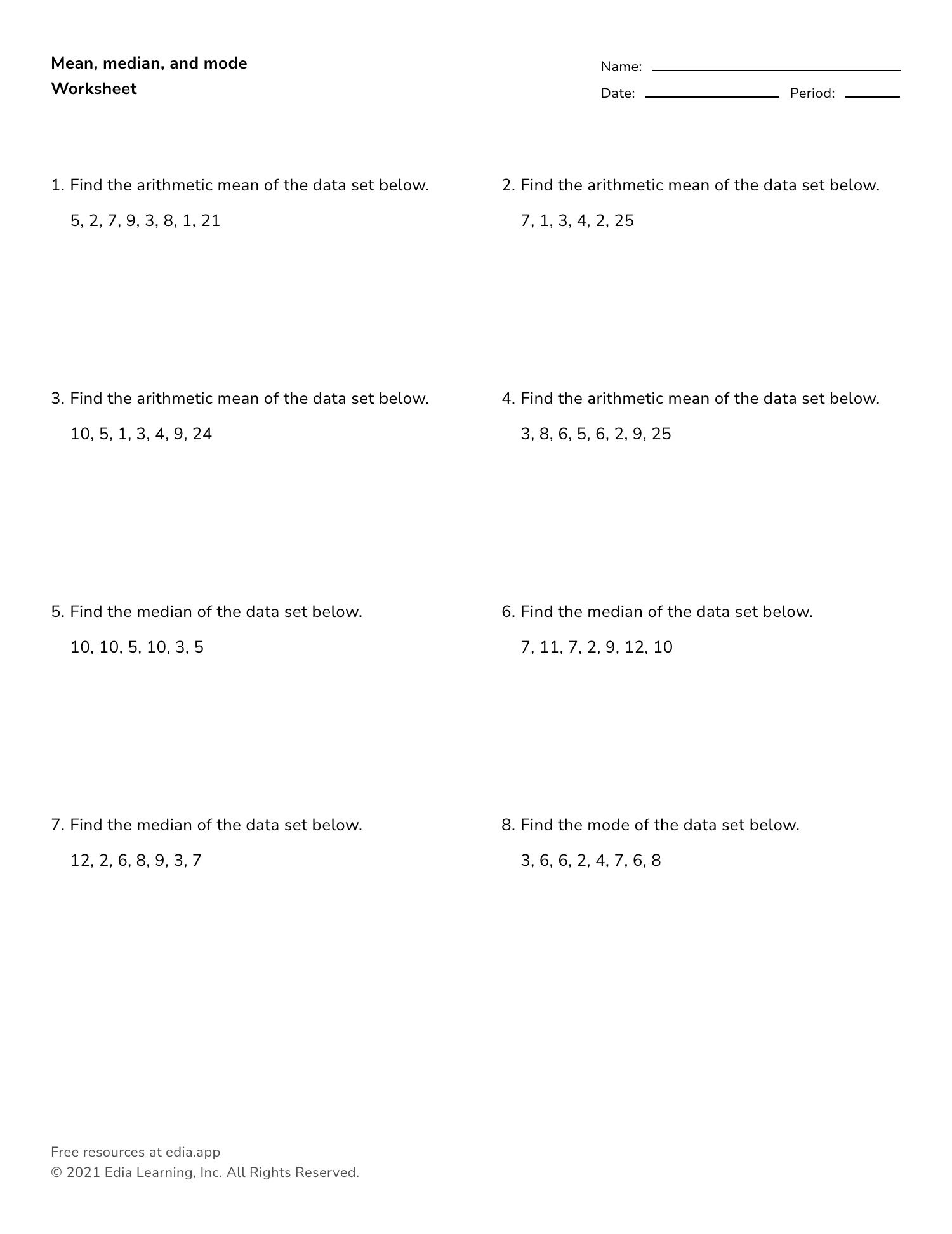 Data With Non Printable Worksheets