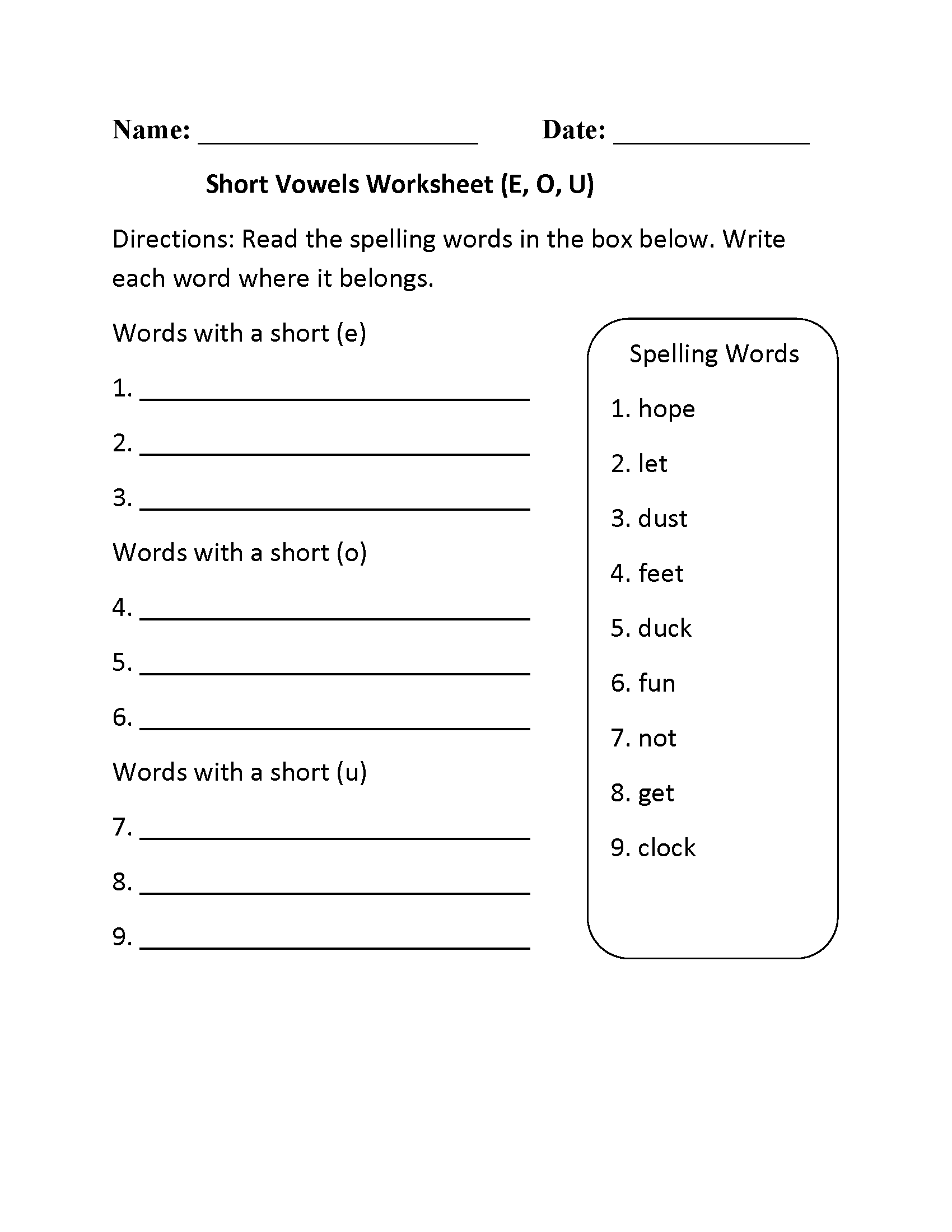English Printable Worksheets For Grade 2 Free