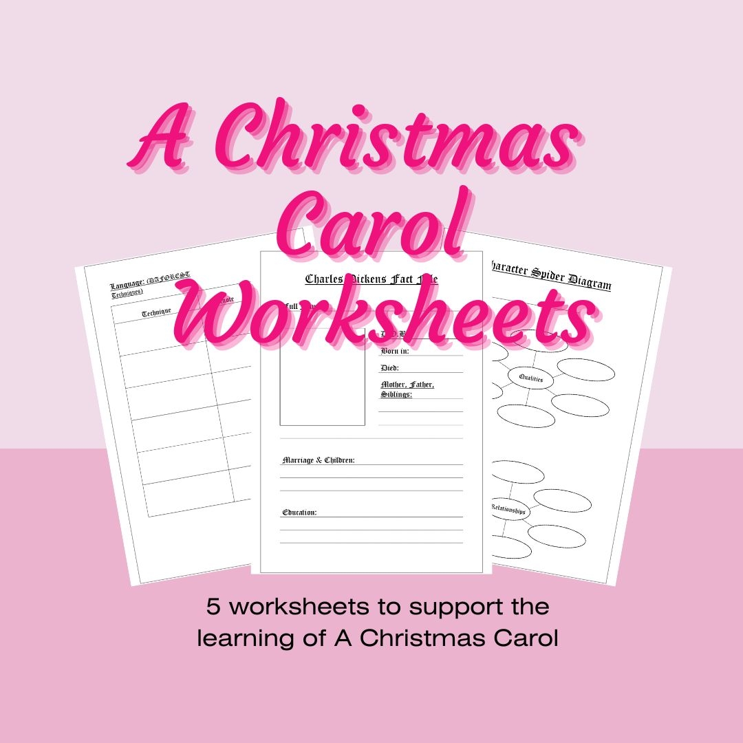 A Christmas Carol Printable Worksheets
