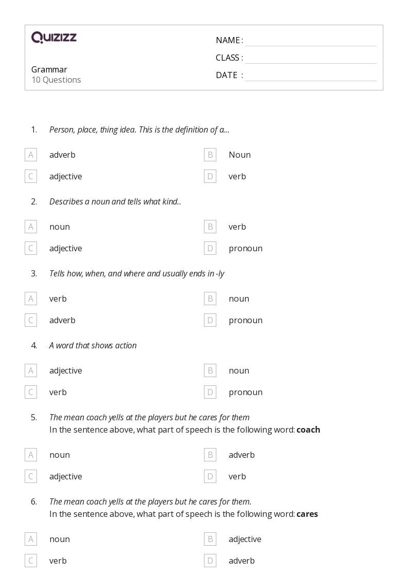 Common Core Sixth Grade Ela Worksheets Printable