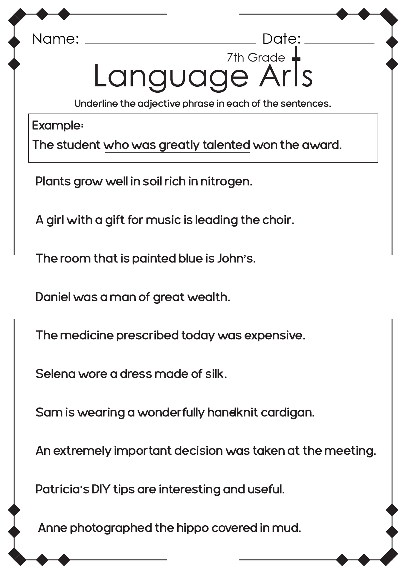 English Worksheets 7th Grade Common Core Worksheets Worksheets Library