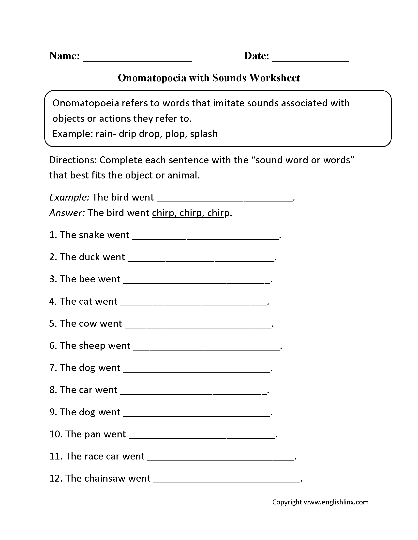 Figurative Language Idioms Worksheets Free Printable