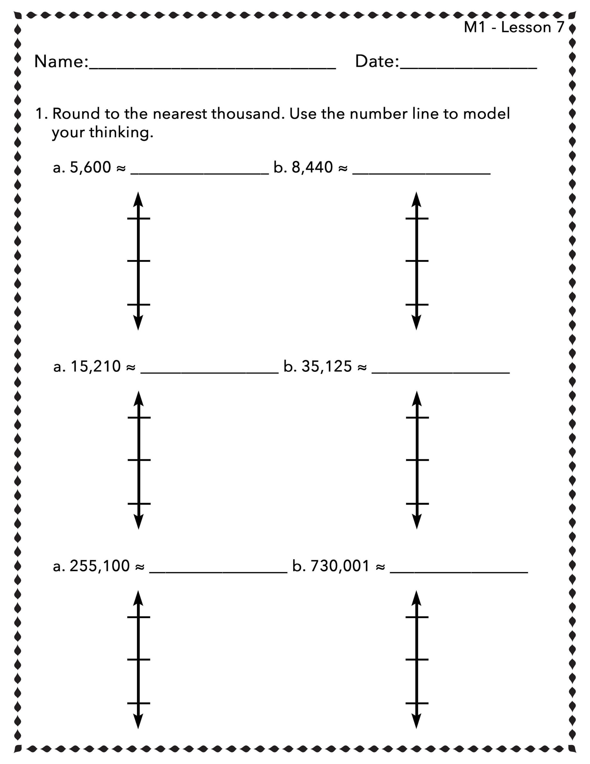 Eureka Math Grade 3 Worksheets- Printable