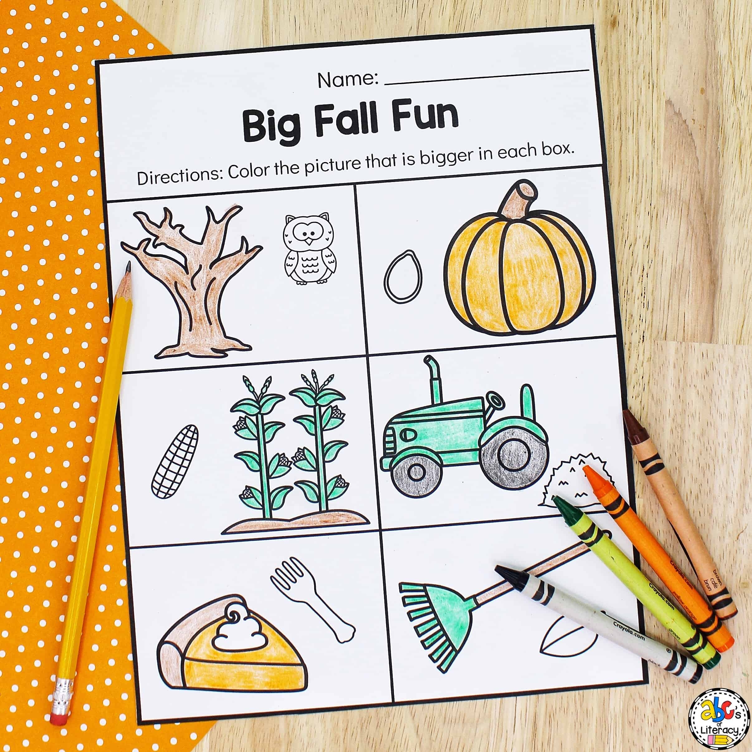 Fall Preschool Worksheets Free Printable