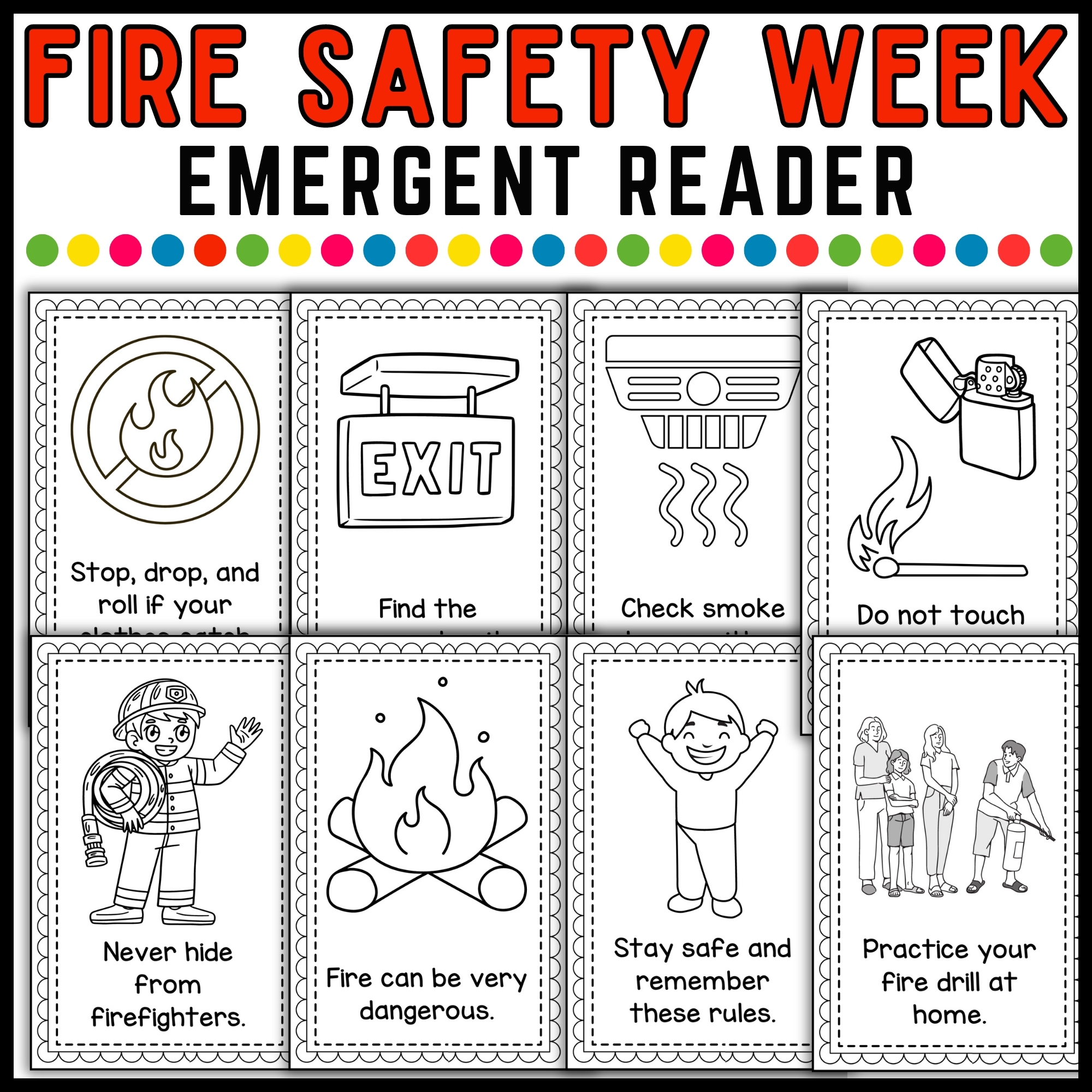 Fire Prevention Week Printable Worksheets