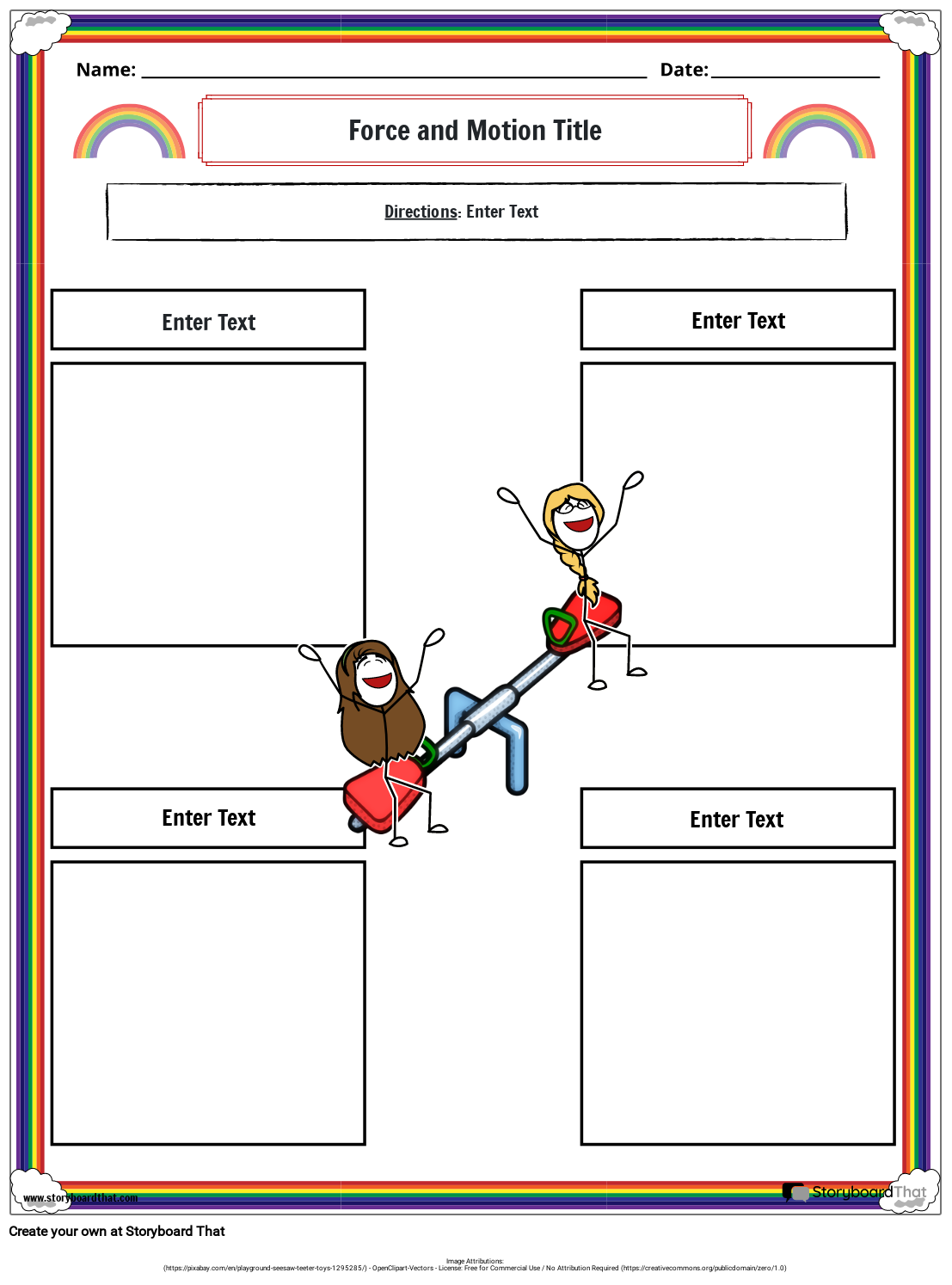 4Th Grade Force And Motion Printable Worksheets
