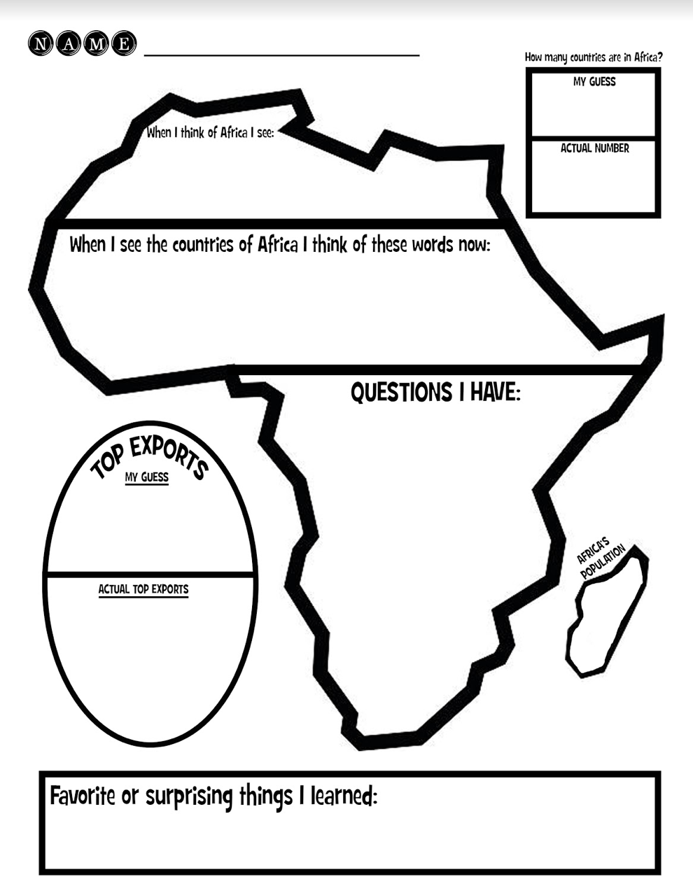 Black History Month Printable Worksheets
