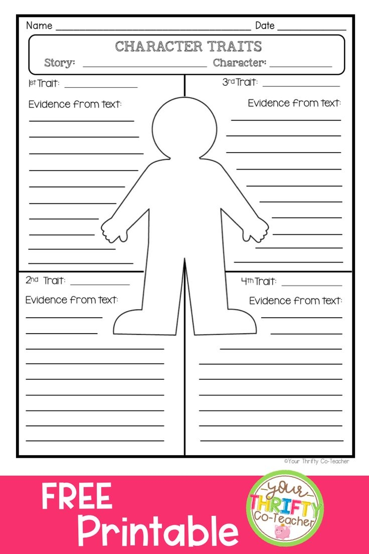 Character Traits Free Printable Worksheets