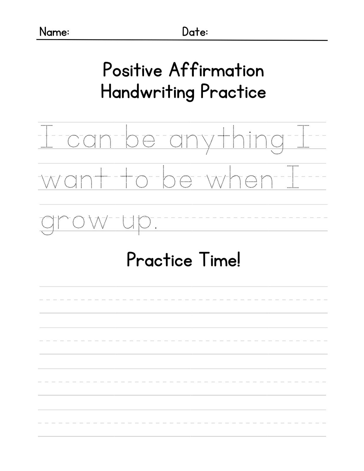 3Rd Grade Printable Blank Handwriting Worksheets