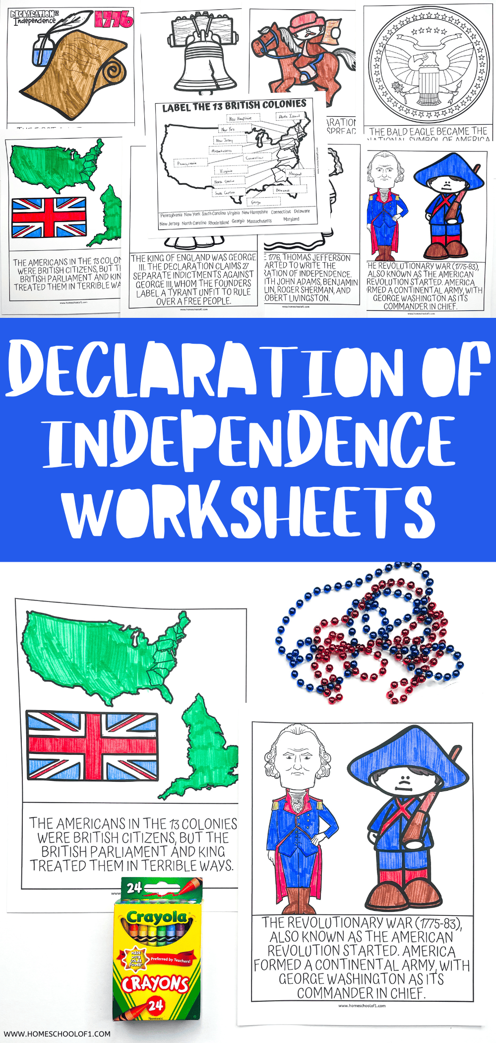 Declaration Of Independence Free Printable Worksheets