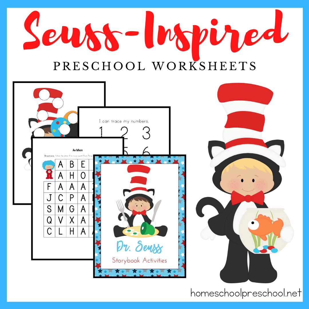 Dr Seuss Free Printable Worksheets For Preschoolers