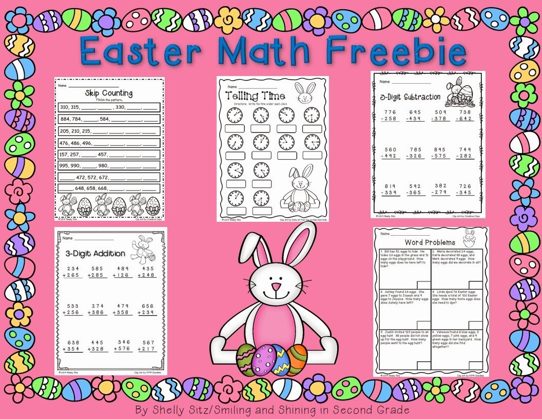 FREE Easter Math Worksheets For Second Grade Second Grade Teaching Blog