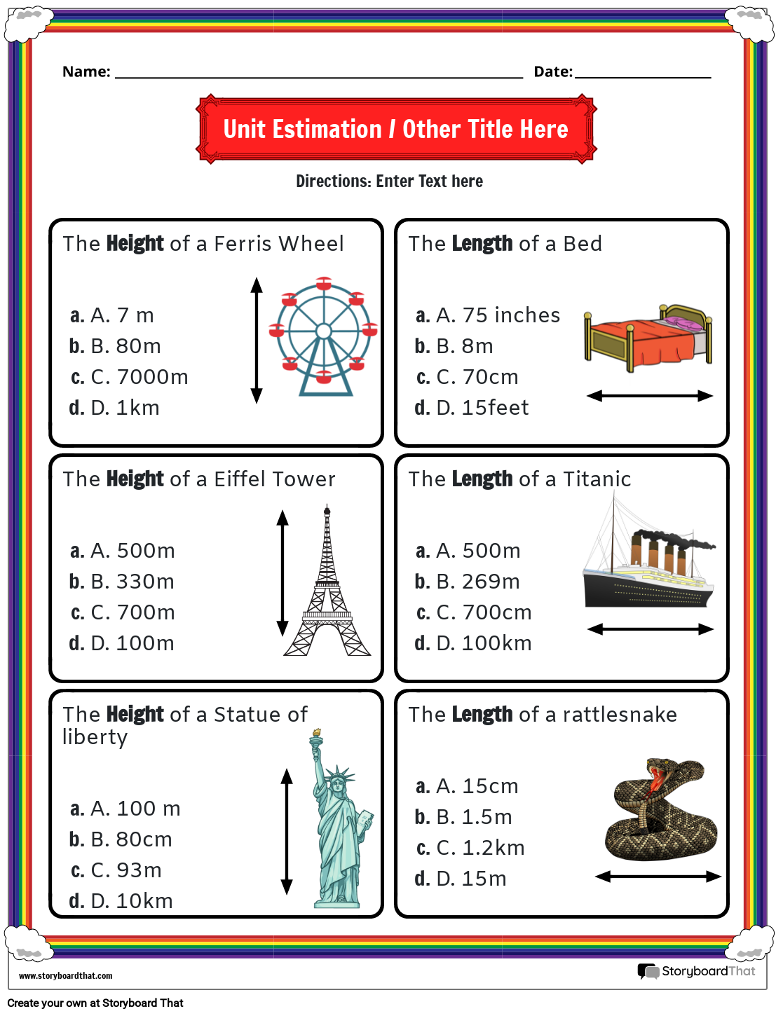 Free Measurement Worksheets Metric System For Kids