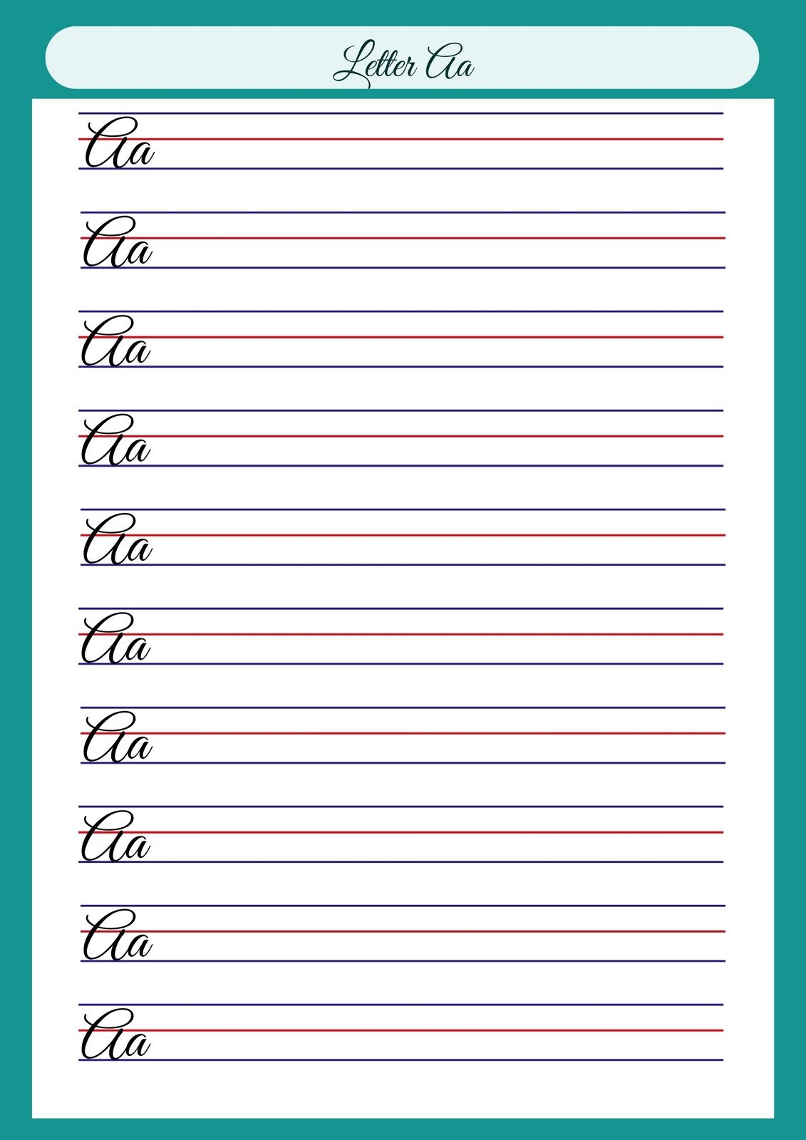 Cursive Words Worksheets Free Printable