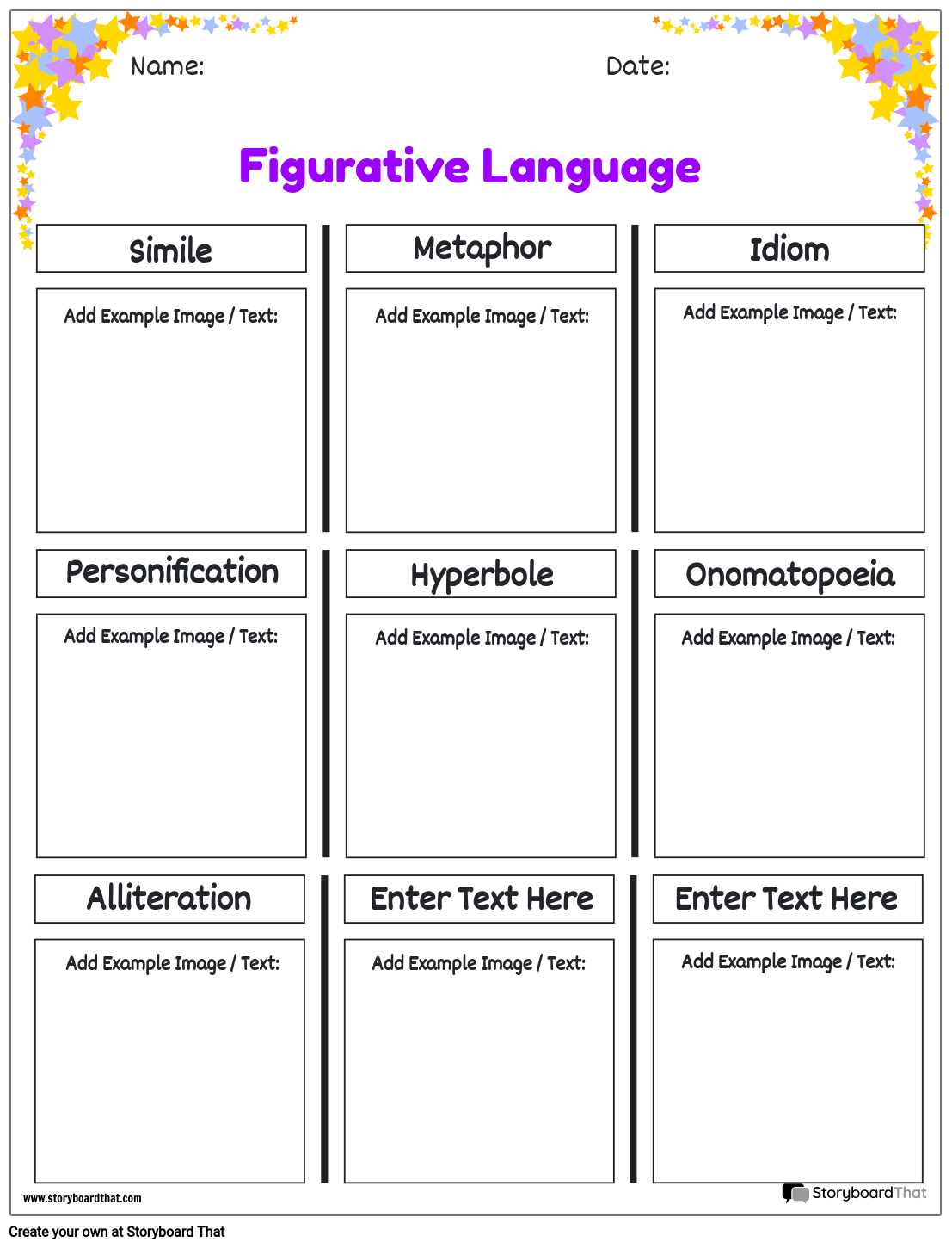 Figurative Language Worksheets Free Printable