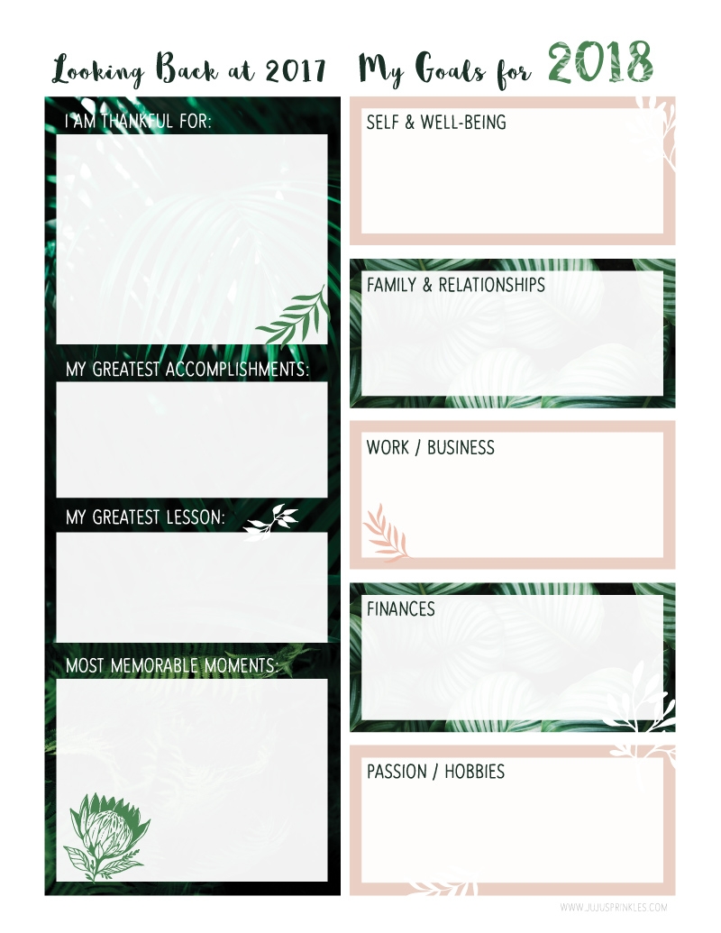 2018 New Year Worksheets Printable