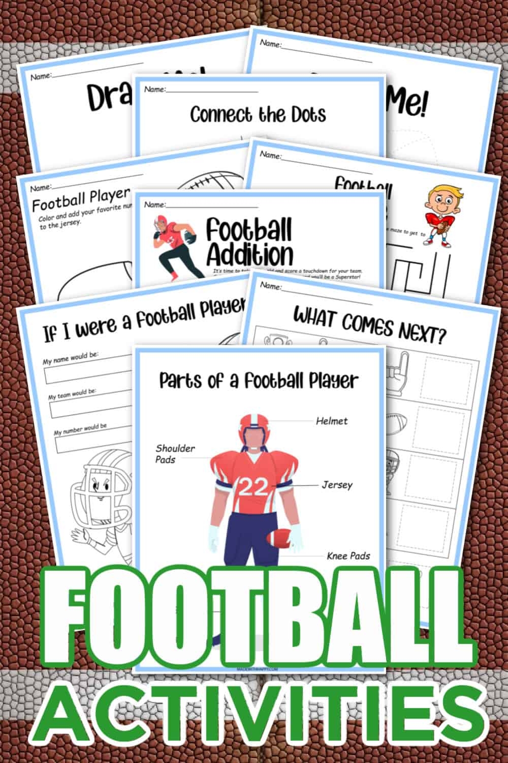 6Th Grade Football Printable Worksheets